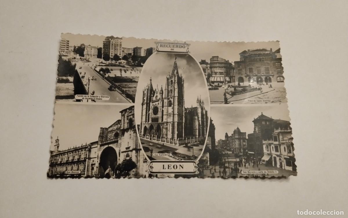 Postales: LEON , POSTAL ANTIGUA , BLANCO Y NEGRO - Foto 1