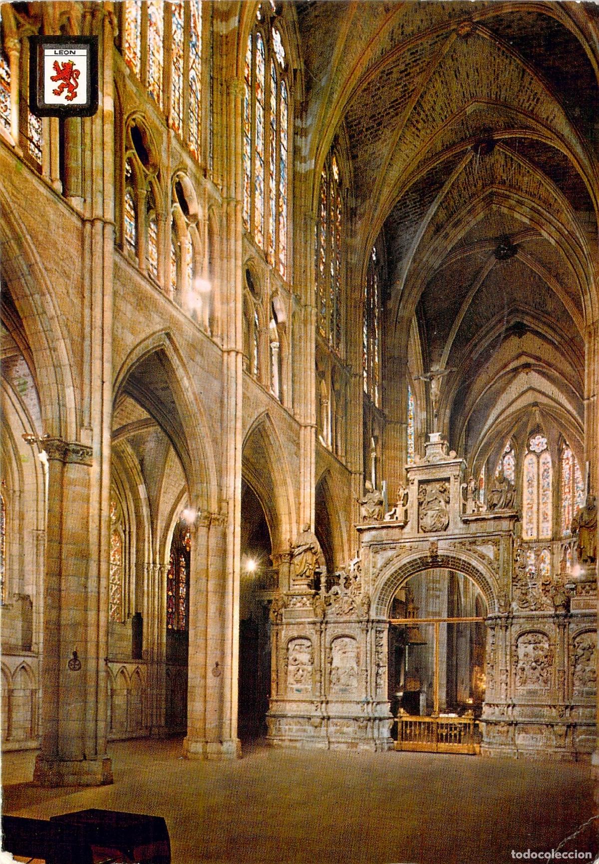 Postales: Postal de la Catedral de Le&oacute;n, Interior del Trascoro - Foto 1