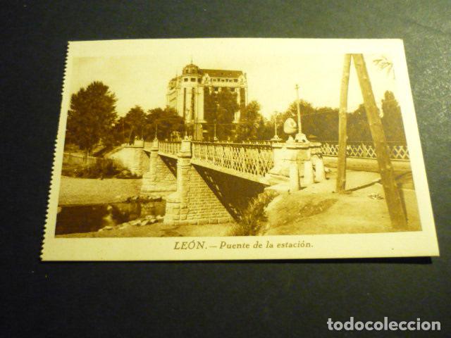 Postales: LEON PUENTE DE LA ESTACION - Foto 1