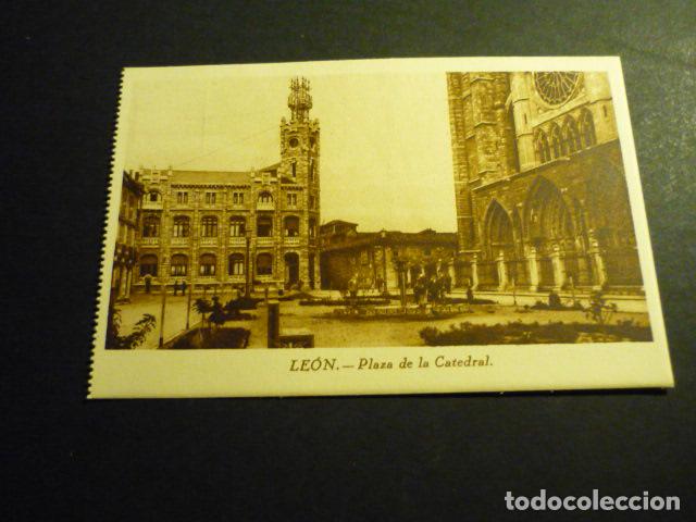 Postales: LEON PLAZA DE LA CATEDRAL - Foto 1
