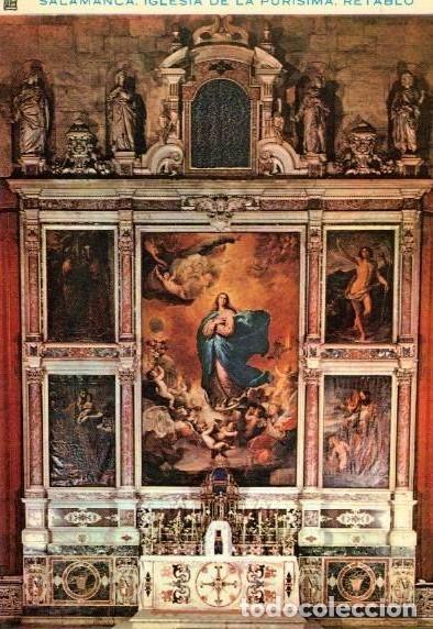 Postais: :::: PH235 - POSTAL - SALAMANCA . IGLESIA DE LA PURISIMA - RETABLO