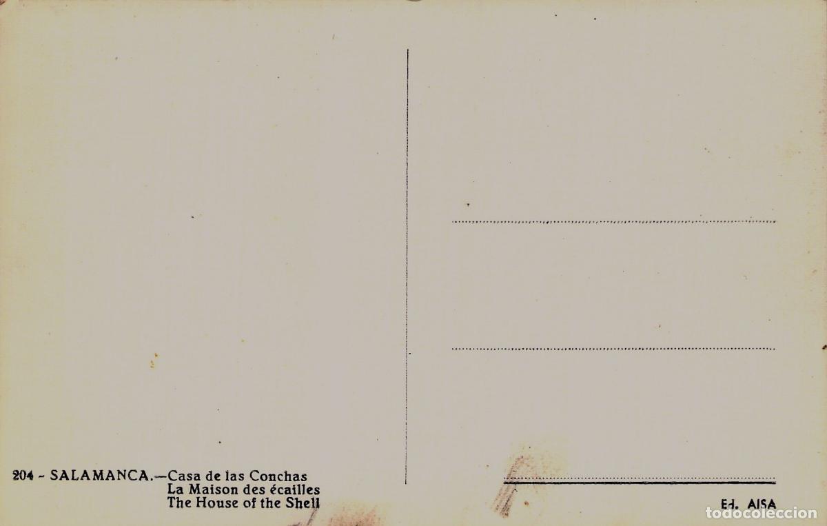 Postales: Tarjeta Postal Salamanca Casa de las Conchas Edificio Hist&oacute;rico - Foto 2