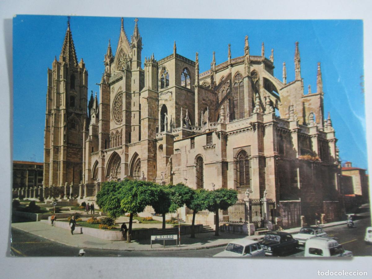 Postales: Le&oacute;n - Catedral - Circulada - Foto 1