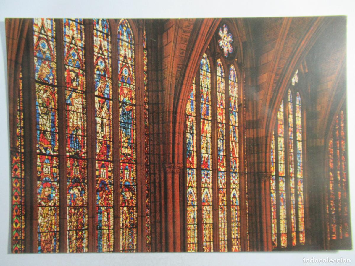 Postales: Le&oacute;n - Catedral. Vidrieras - S/C - Foto 1