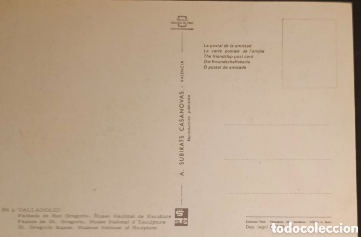 Postales: Fachada de San Gregorio - Foto 2