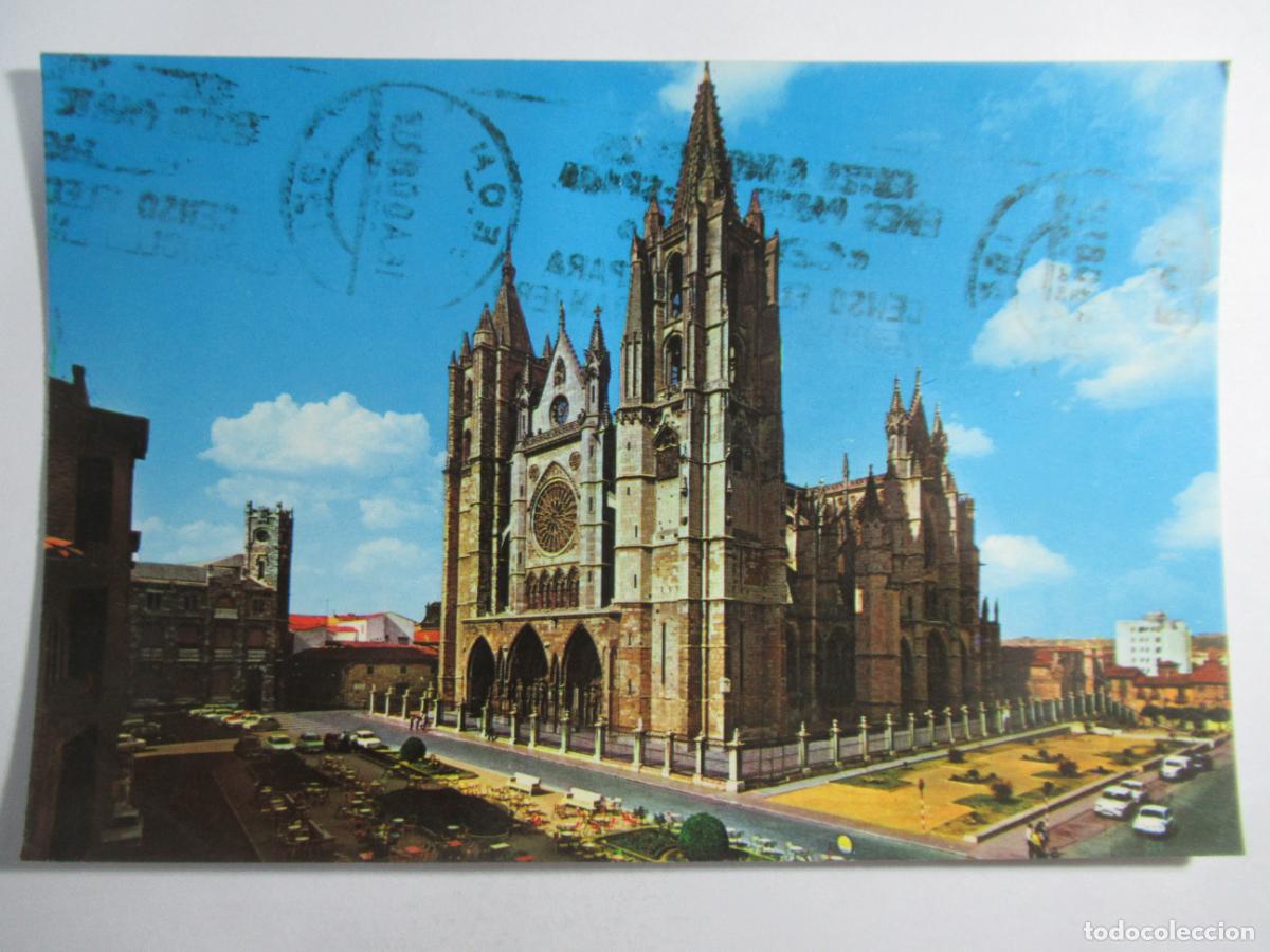 Postales: Le&oacute;n - Catedral - Circulada - Foto 1
