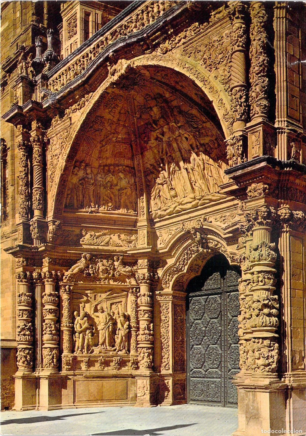 Postales: Postal de la Portada de la Catedral de Astorga, Le&oacute;n - Foto 1