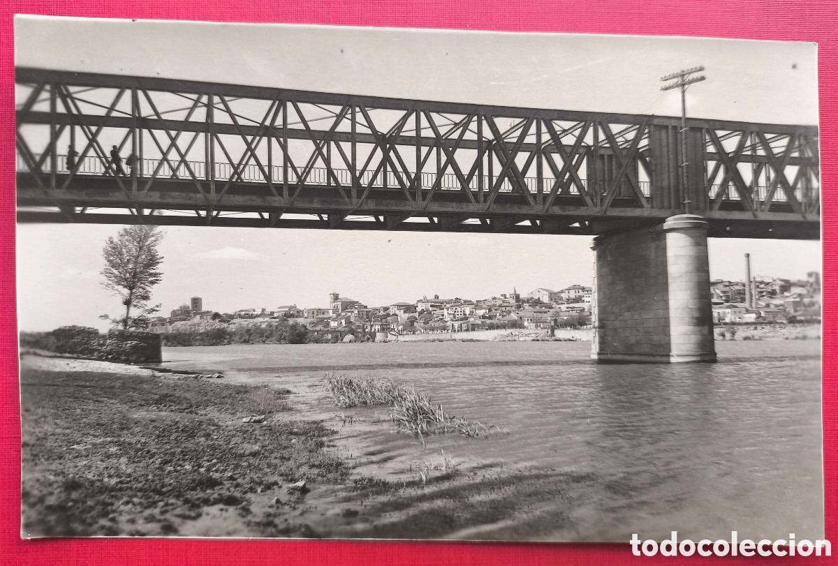 Postales: ZAMORA PUENTE DE HIERRO SOBRE EL R&Iacute;O DUERO POSTAL FOTOGR&Aacute;FICA