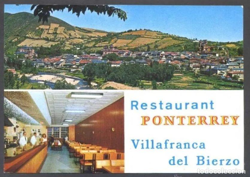 Postales: Villafranca del Bierzo *Restaurante Ponterrey...* Ed. Arribas. Nueva.
