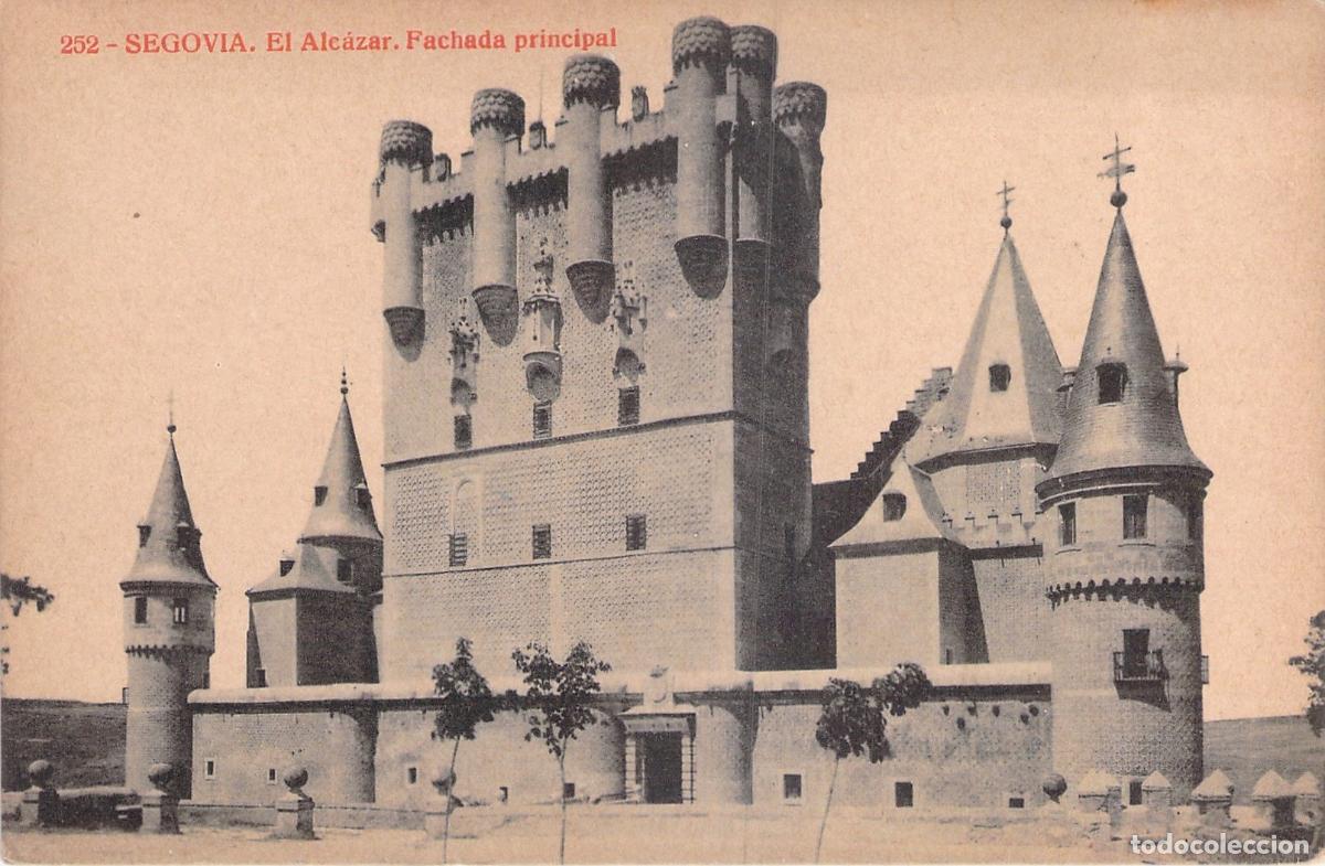 Postales: Postal de Segovia: Fachada Principal del Alc&aacute;zar