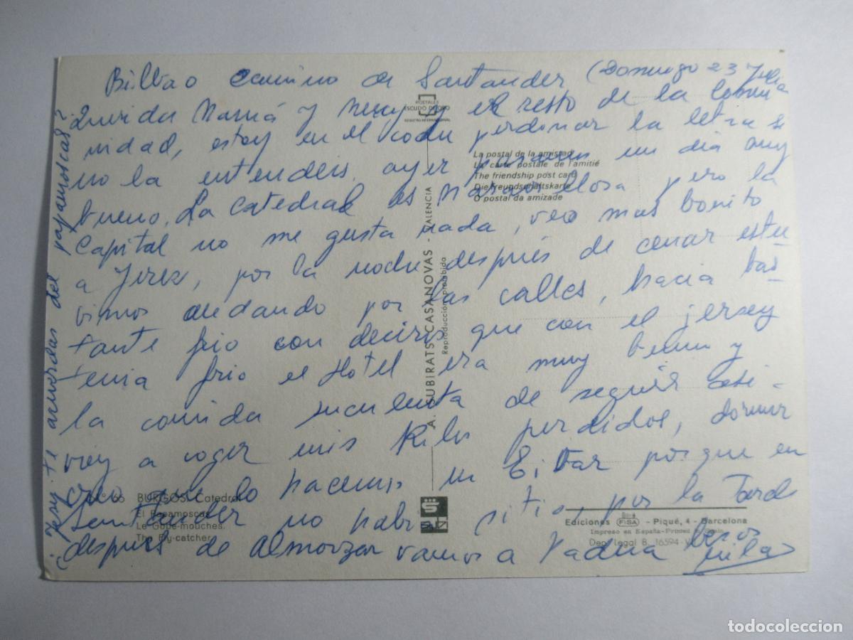 Postales: Burgos - Catedral - Escrita - Foto 2