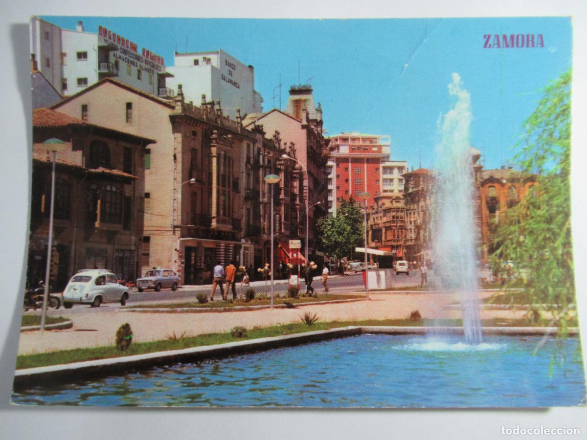 Postales: Zamora - Parque de Silva Mu&ntilde;oz y Avenida Portugal - Escrita