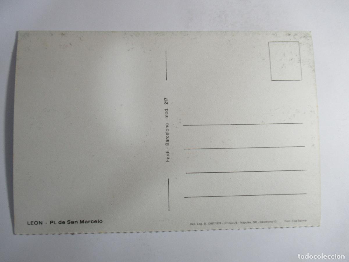 Postales: Le&oacute;n - Pl. de San Marcelo - S/C - Foto 2