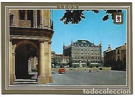 Postales: PLAZA SAN MARCELO. VISTA PARCIAL / SAN MARCELO SQUARE. PARTIAL VIEW.- LEON