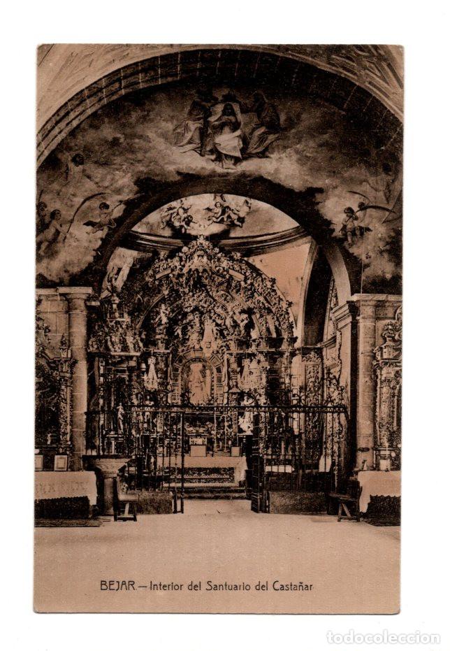 Postales: B&Eacute;JAR.(SALAMANCA).- INTERIOR DEL SANTUARIO DEL CASTA&Ntilde;AR.