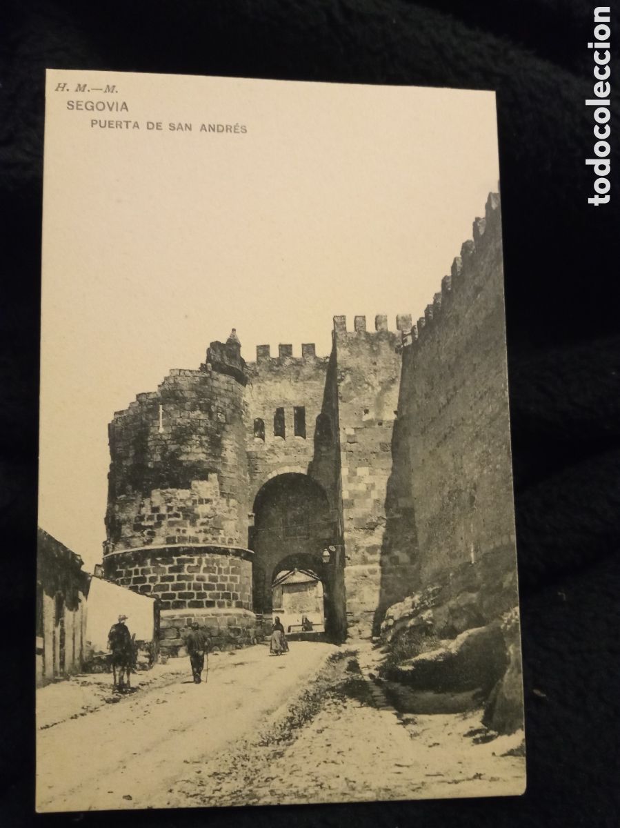 Postales: Antigua postal fotogr&aacute;fica, Segovia, Puerta de San Andr&eacute;s