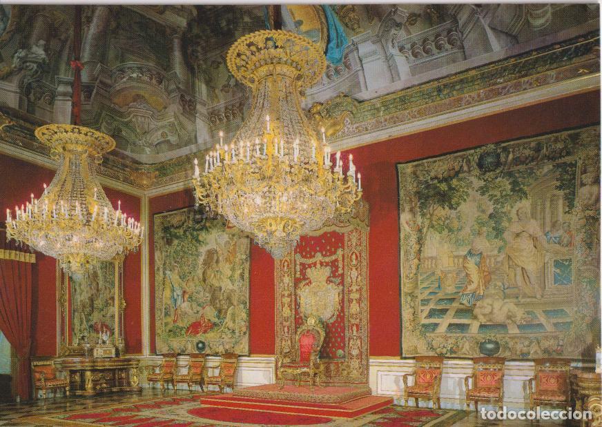 Postales: SEGOVIA, PALACIO REAL DE LA GRANJA, SALON DEL TRONO - EDITORIAL PATRIMONIO NACIONAL - S/C