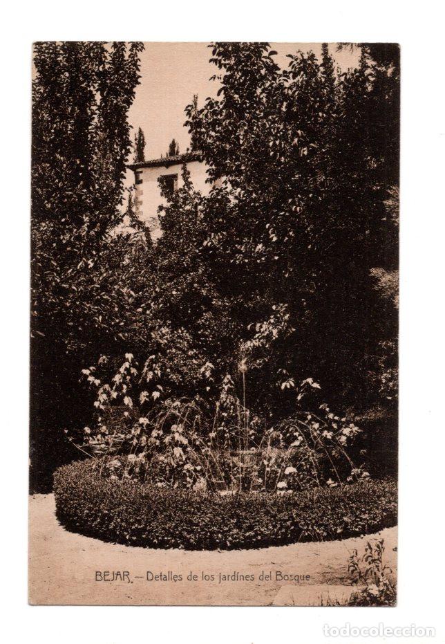 Postales: B&Eacute;JAR.(SALAMANCA).- DETALLES DE LOS JARDINES DEL BOSQUE.