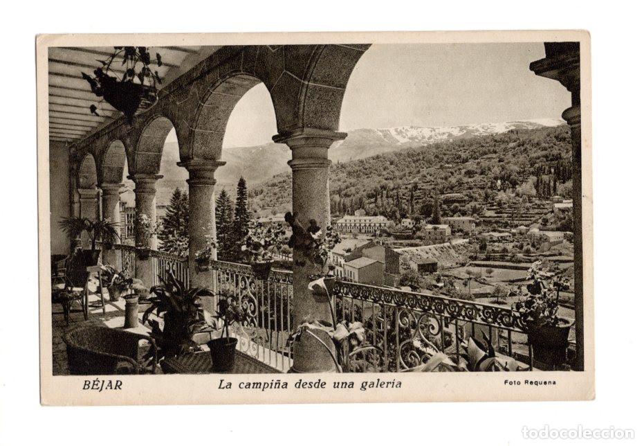 Postales: B&Eacute;JAR.(SALAMANCA).- LA CAMPI&Ntilde;A DESDE UNA GALER&Iacute;A. FOTO REQUENA.