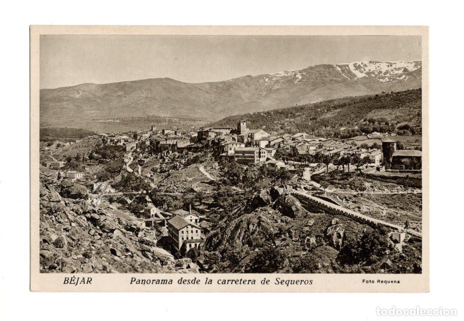 Postales: B&Eacute;JAR.(SALAMANCA).- PANORAMA DESDE LA CARRETERA DE SEQUEROS .FOTO REQUENA.