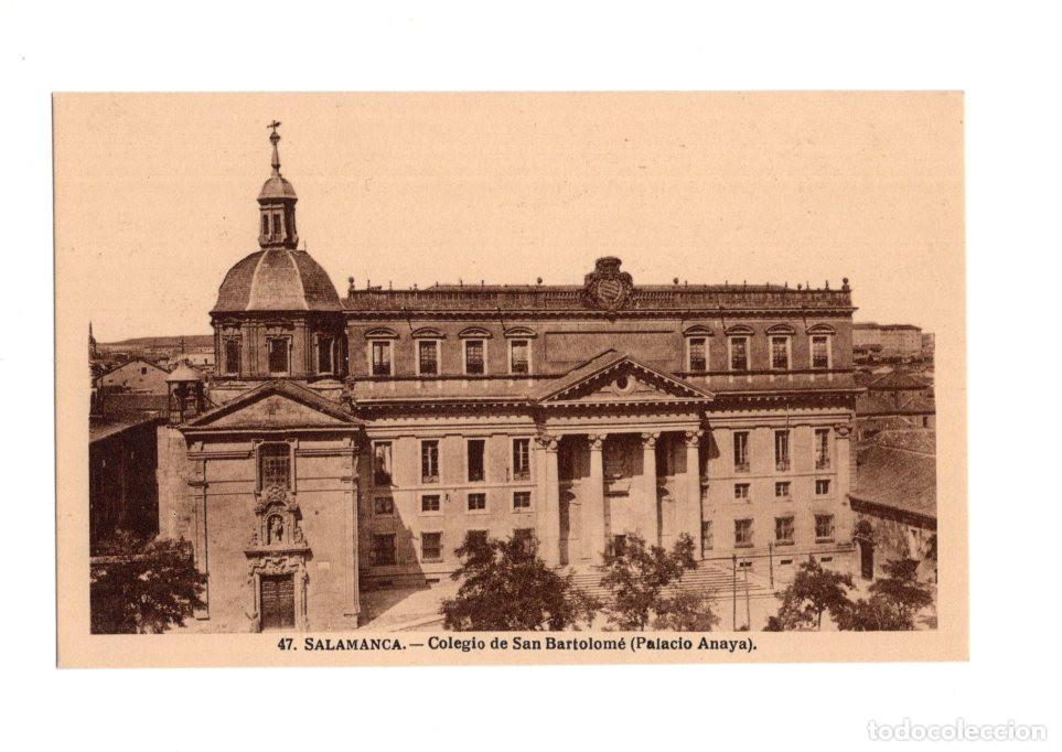 Postales: SALAMANCA.- COLEGIO DE SAN BARTOLOM&Eacute; (PALACIO ANAYA).