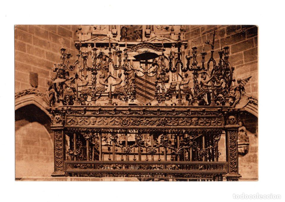 Postales: SALAMANCA.- CATEDRAL VIEJA. REJA DEL SEPULCRO DE D. DIEGO DE ANAYA (SIGLO XV.).