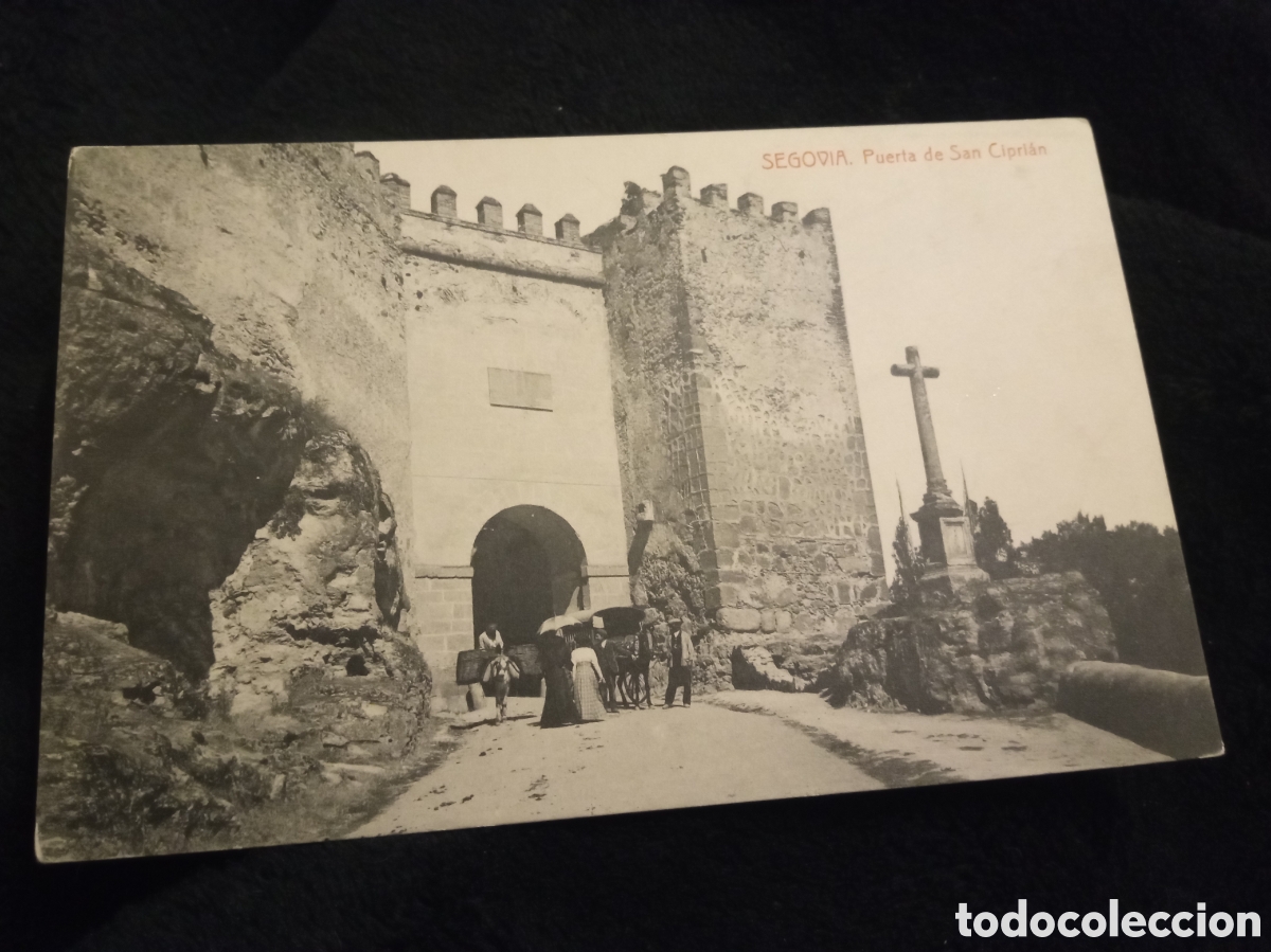 Postales: Antigua postal fotogr&aacute;fica, Segovia, Puerta de San Ciprian