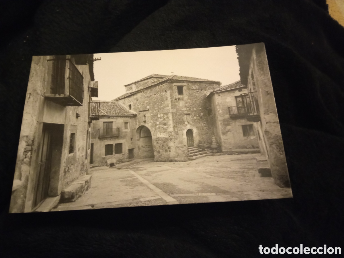 Postales: Antigua postal fotogr&aacute;fica, Pedraza(Segovia) C&aacute;rcel y Casa de los Llanos