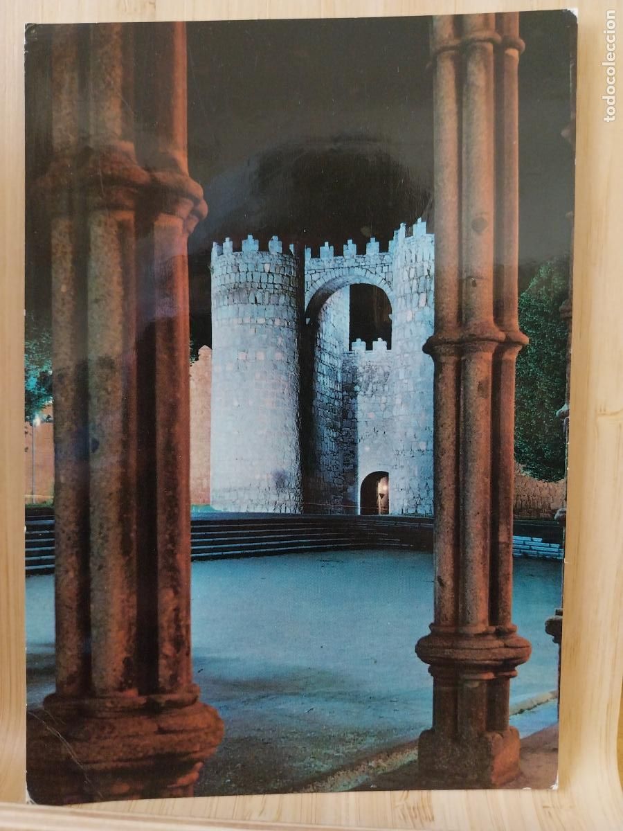 Postales: PUERTA SAN VICENTE NOCTURNO AVILA ED GARRABELLA 18 ESCRITA