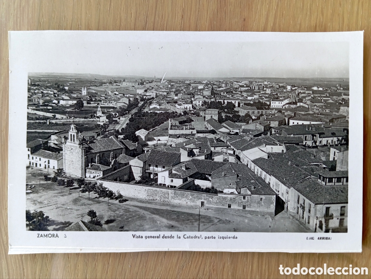 Postales: POSTAL ZAMORA VISTA GENERAL DESDE LA CATEDRAL ARRIBAS 3 SIN CIRCULAR