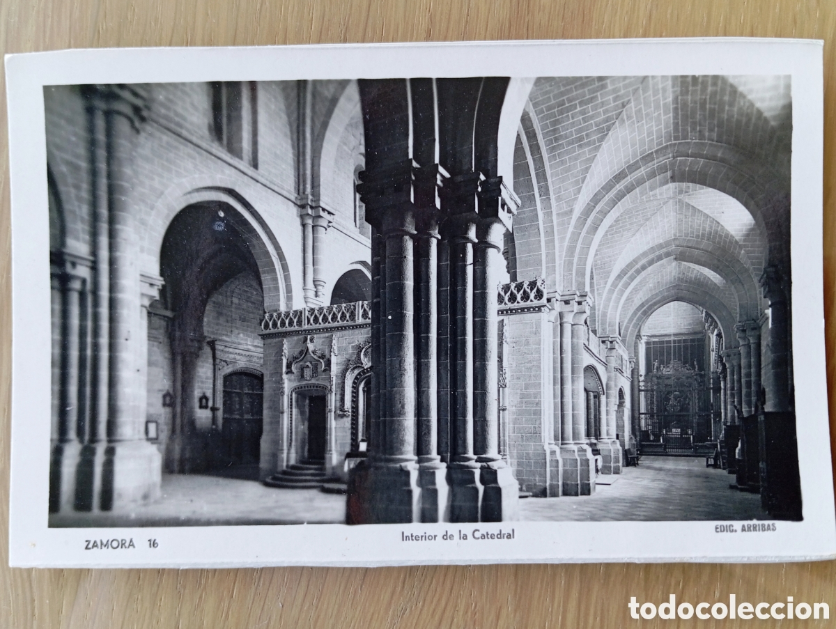 Postales: POSTAL ZAMORA INTERIOR DE LA CATEDRAL ARRIBAS 16 SIN CIRCULAR