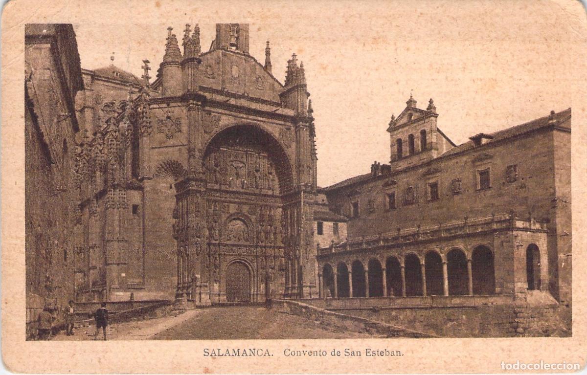 Postales: Postal de Salamanca, Fachada del Convento de San Esteban