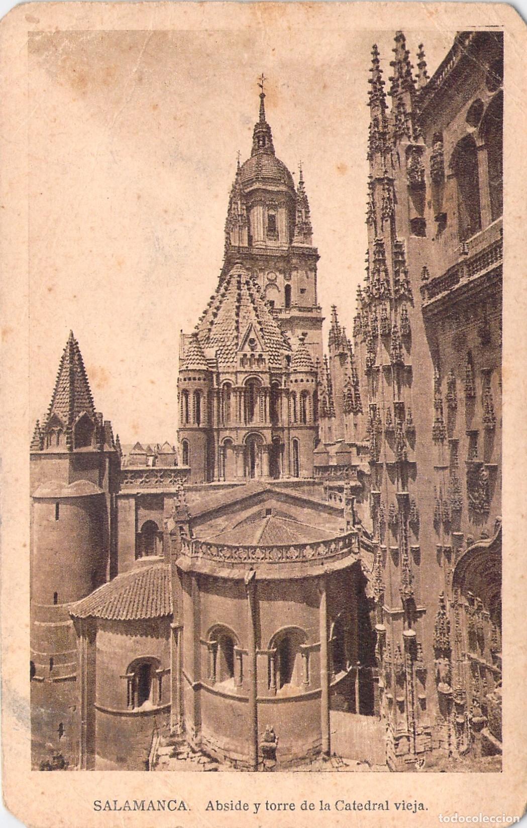Postales: Postal de la Catedral Vieja de Salamanca, &Aacute;bside y Torre