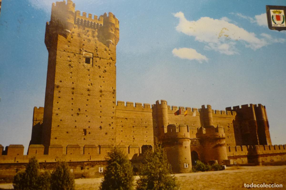 Postales: postal medina del campo.-castillo de mota circulada