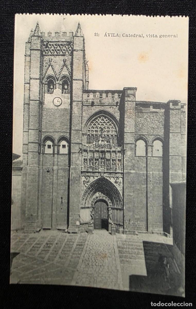 Postales: P.969 Postal Antigua &Aacute;vila Catedral Vista General Fototipia Hauser y Menet Madrid Sin Circular