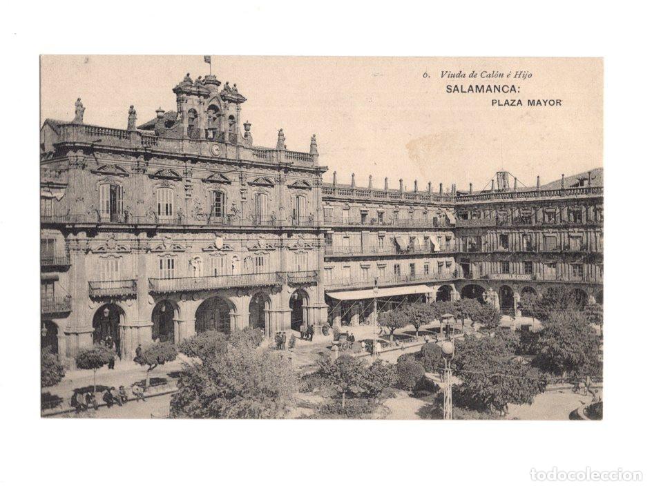 Postales: SALAMANCA.- PLAZA MAYOR. 6. VIUDA DE CAL&Oacute;N &Eacute; HIJO.