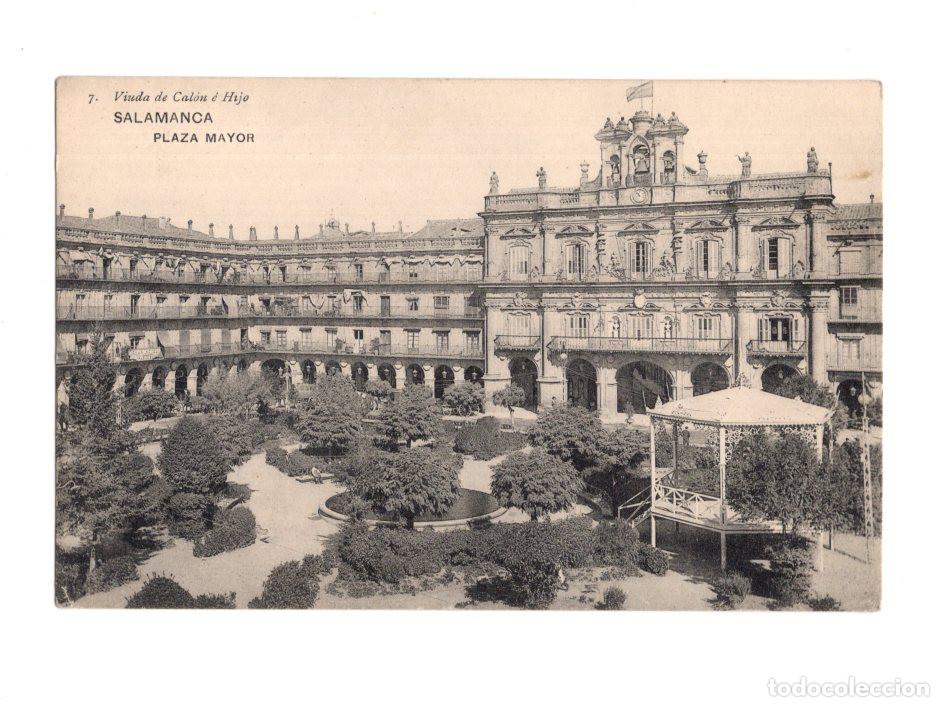 Postales: SALAMANCA.- PLAZA MAYOR. 7. VIUDA DE CAL&Oacute;N &Eacute; HIJO.