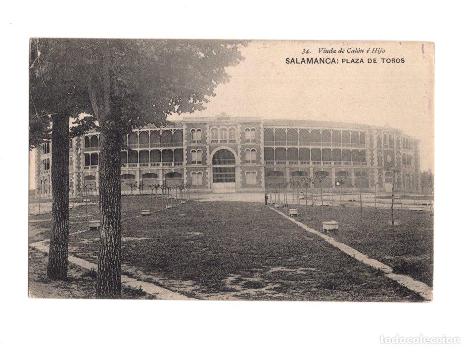 Postales: SALAMANCA.- PLAZA DE TOROS. 34. VIUDA DE CAL&Oacute;N &Eacute; HIJO.
