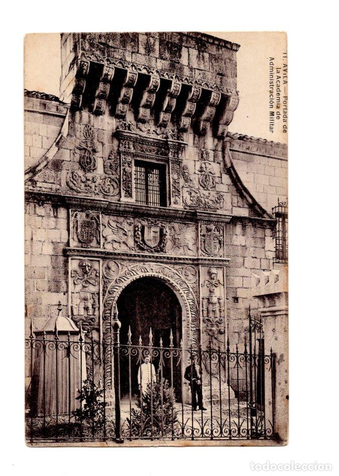 Postales: &Aacute;VILA.- PORTADA DE LA ACADEMIA DE ADMINISTRACI&Oacute;N.