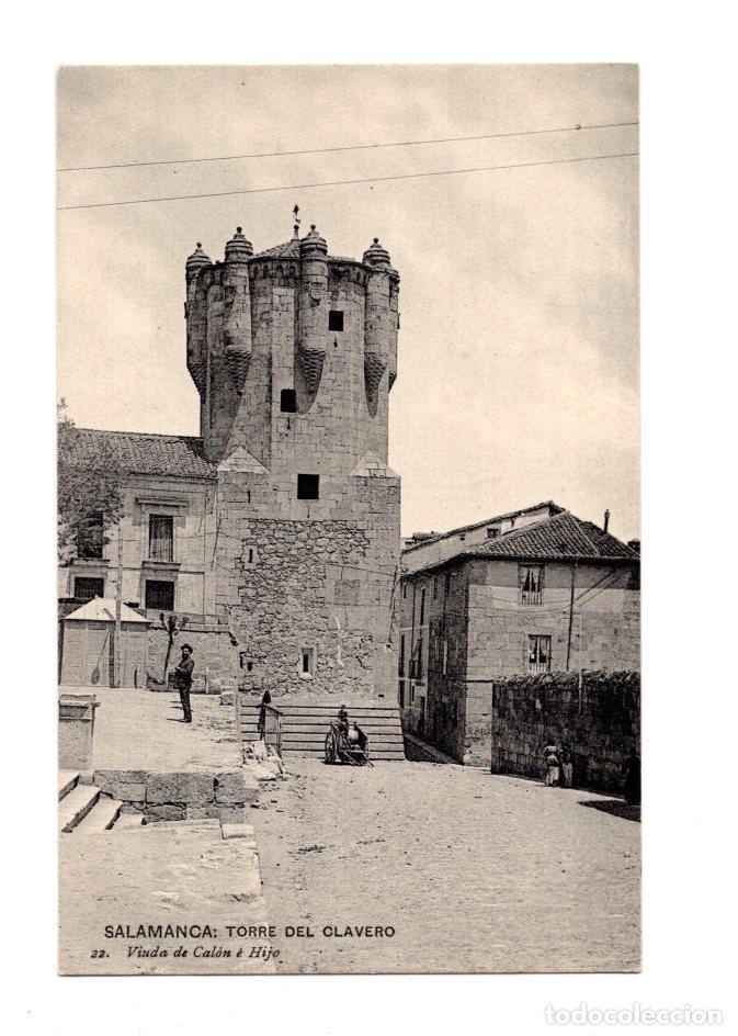 Postales: SALAMANCA.- TORRE DEL CLAVERO 22. VIUDA DE CAL&Oacute;N &Eacute; HIJO.