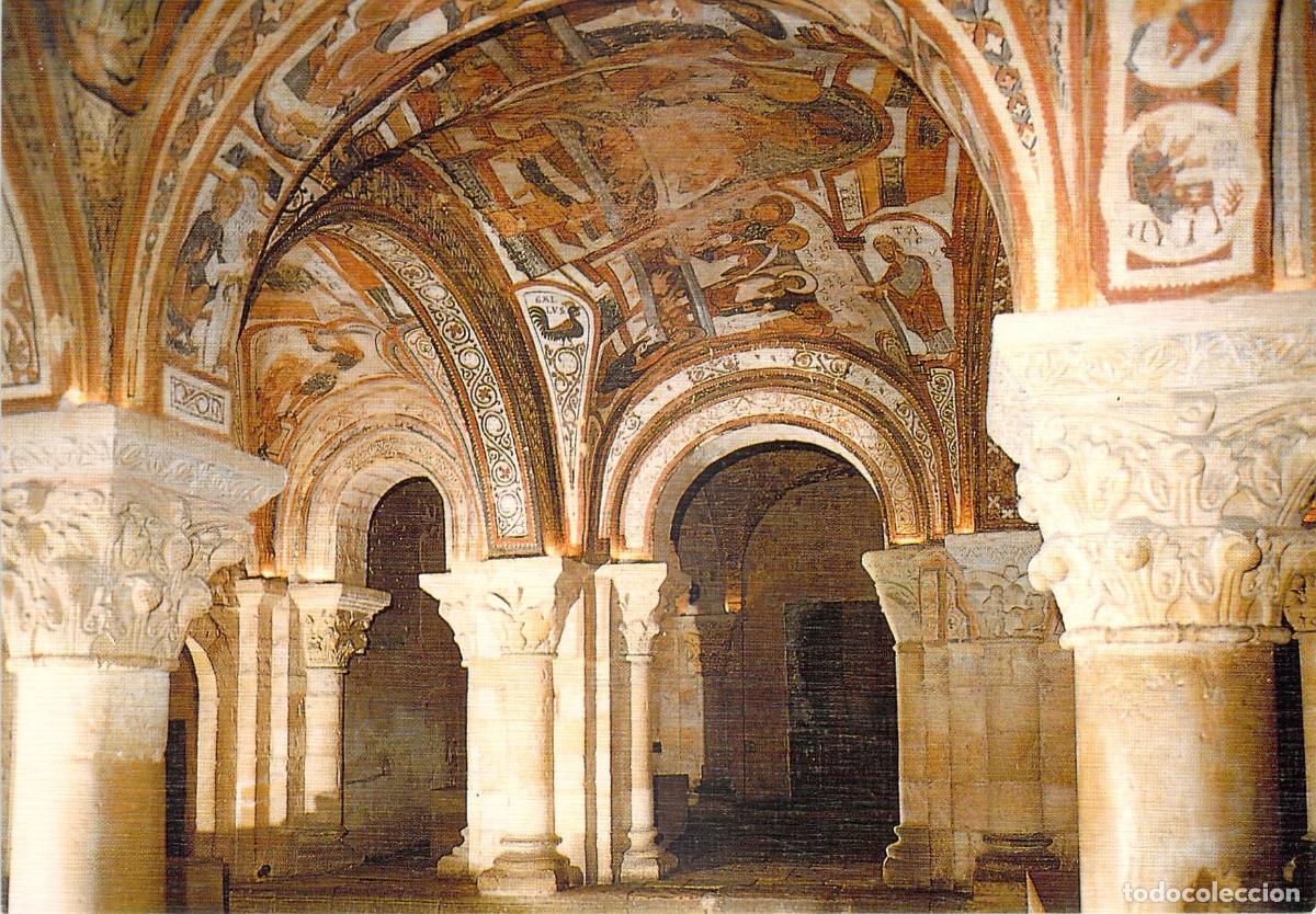 Postales: Postal Le&oacute;n Pante&oacute;n de Reyes San Isidoro Arte Rom&aacute;nico