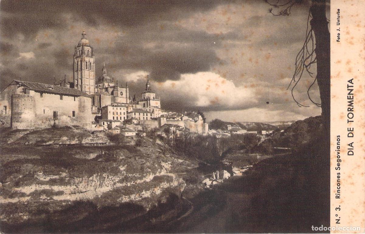 Postales: Postal de Segovia - Rincones Segovianos - D&iacute;a de Tormenta