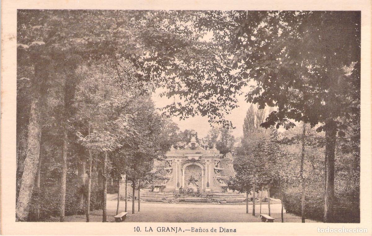 Postales: Postal La Granja de San Ildefonso Segovia - Fuente Ba&ntilde;os de Diana