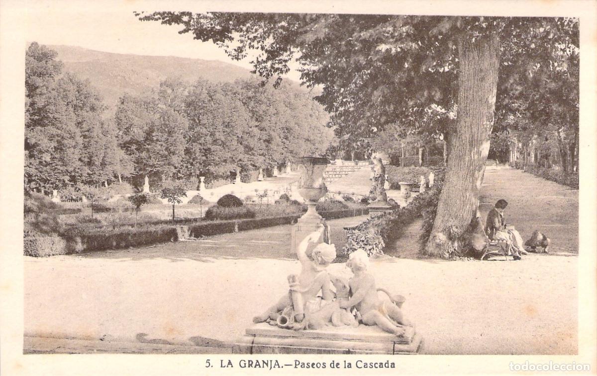 Postales: Postal de los Paseos de la Cascada en La Granja de San Ildefonso