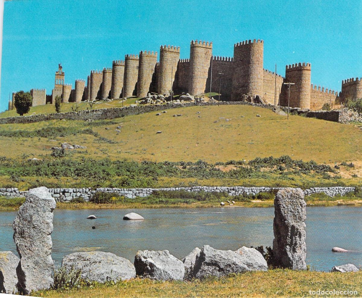 Postales: Postal Murallas de &Aacute;vila y Publicidad Yemas de &Aacute;vila Confiter&iacute;a Iselma