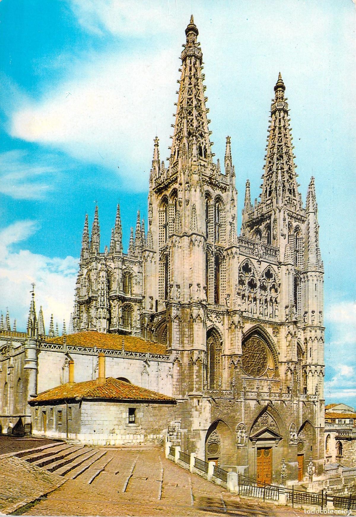 Postales: Postal de la Fachada Principal de la Catedral de Burgos
