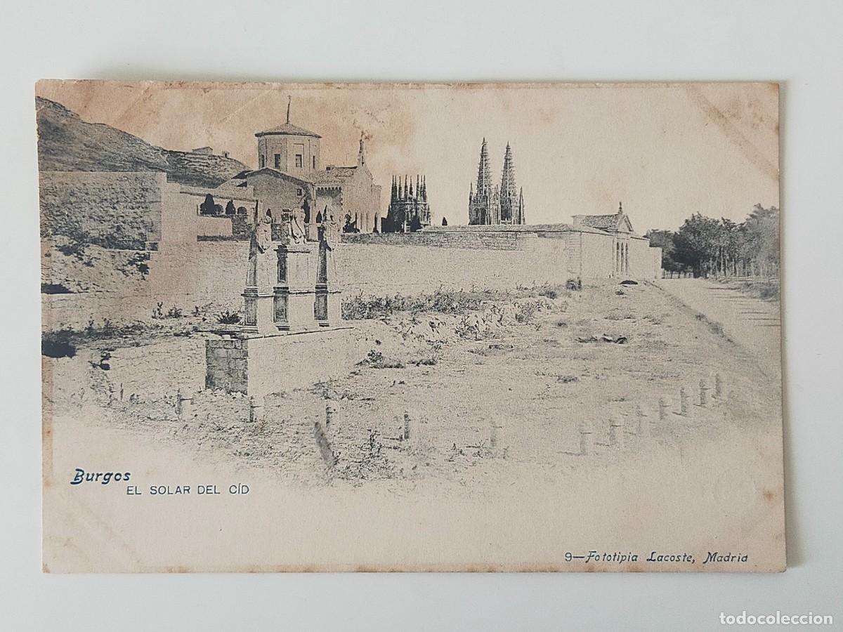Postales: Tarjeta Postal BURGOS: El solar del Cid - Fototipia Lacoste - Sin circular.