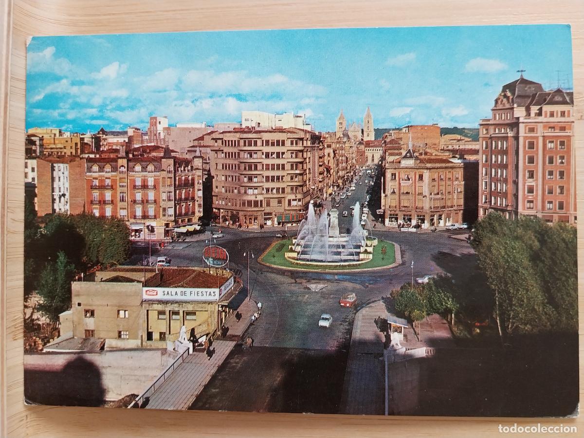 Postales: LEON PLAZA GUZMAN Y CALLE ORDO&Ntilde;O II KIOSCOS ALONSO JUSTINA LOTERIA A&Ntilde;O 1967