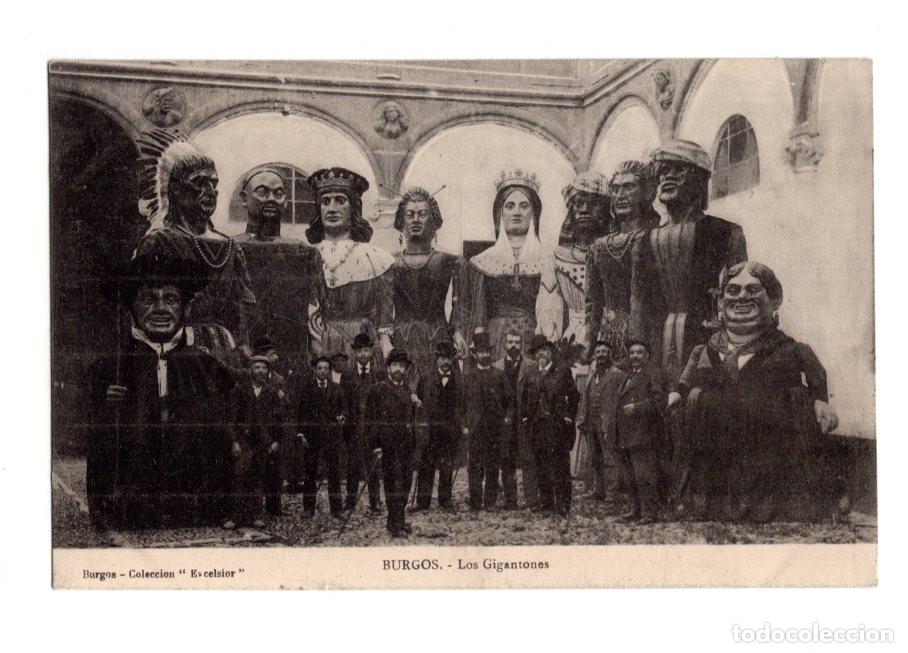 Postales: BURGOS.- LOS GIGANTONES. COLECCI&Oacute;N EXCELSIOR.