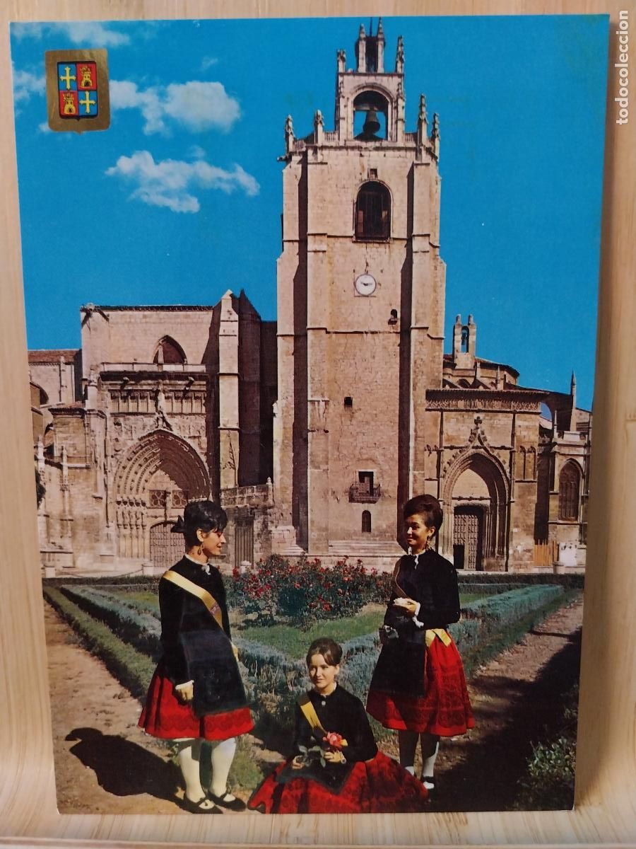 Postales: PALENCIA CATEDRAL ED FISA 6 SC ORIGINAL ANIMADA TRAJE REGIONAL